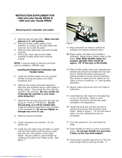 Edelbrock Honda XR400 Instruction Supplement