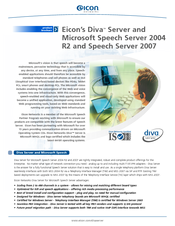 Eicon Networks Diva Server V-PRI/E1-30 Brochure