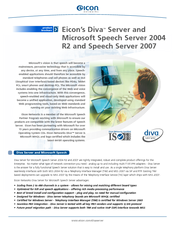 Eicon Networks Diva Server V-Analog-4P Brochure