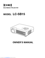 Eiki Brilliant LC-SB15 Owner's Manual
