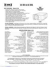 Eiki LC-X4L Specifications