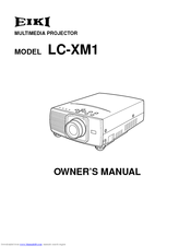Eiki LC-XM1 Owner's Manual