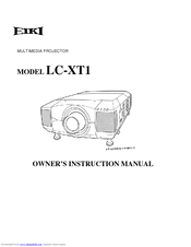 Eiki LC-XT1 Owner's Instruction Manual