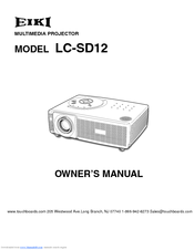 Eiki LC SD12  LC-SD12 LC-SD12 Owner's Manual