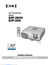 Eiki EIP-2600 Owner's Manual