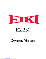 Eiki EZ 250 Owner's Manual