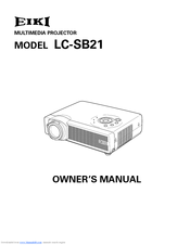 Eiki LC-SB21 Owner's Manual