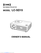 Eiki LC-SD15 Owner's Manual