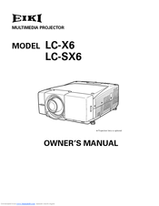 Eiki LC-X6 Owner's Manual