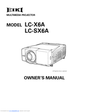 Eiki LC-X6A Owner's Manual