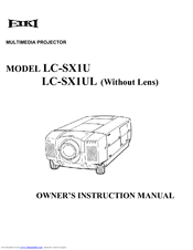 Eiki LC-SXIU Owner's Instruction Manual