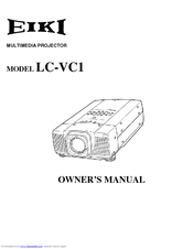 Eiki LC-VC1 Owner's Manual