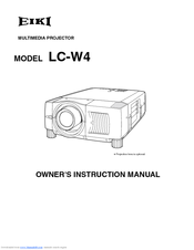 Eiki LC-W4 Owner's Instruction Manual
