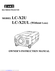 Eiki LC-X2UL Owner's Instruction Manual