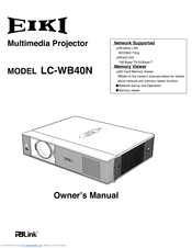 Eiki LC-WB40N Owner's Manual