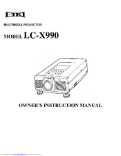 Eiki LC-X990 Owner's Instruction Manual