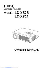 Eiki LC-XB21 Owner's Manual