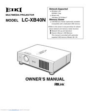 Eiki LC-XB40N Owner's Manual