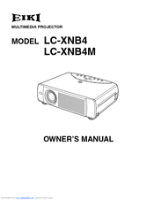 Eiki LC-XNB4M Owner's Manual