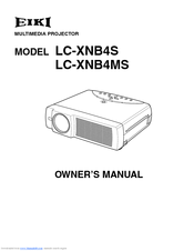 Eiki LC-XNB4MS Owner's Manual