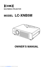Eiki LC-XNB5M Owner's Manual