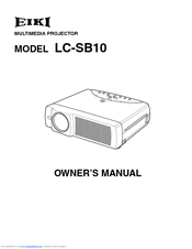 Eiki LC-SB10 Owner's Manual