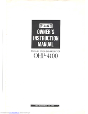 Eiki OHP-4100 Owner's Instruction Manual
