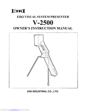 Eiki Visual System Presenter V-2500 Owner's Instruction Manual
