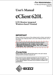 Eizo eClient 620L User Manual