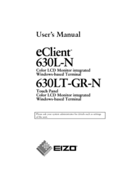 Eizo eClient 630L-N User Manual