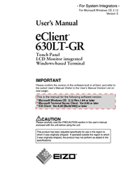 Eizo eClient 630LT-GR User Manual