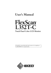 Eizo FlexScan L 352T L352T-C L352T-C User Manual