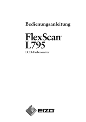 Eizo FlexScan L795 Bedienungsanleitung