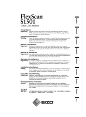 Eizo FlexScan S1501 Setup Manual