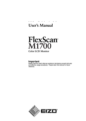 Eizo FlexScan M1700 User Manual