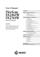 Eizo FLEXSCAN SX2461 User Manual