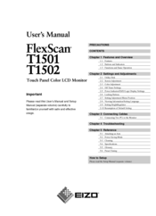 Eizo FlexScan T1502 User Manual