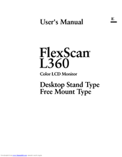Eizo FlexScan L360 User Manual
