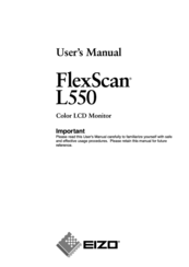 Eizo FLEXSCAN L550 User Manual