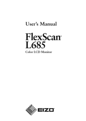 Eizo FlexScan L685 User Manual