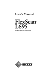 Eizo FlexScan L695 User Manual