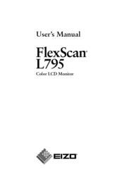 Eizo FlexScan L795 User Manual