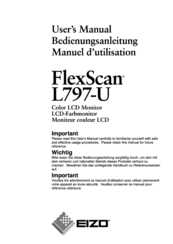 Eizo FlexScan L797-U User Manual