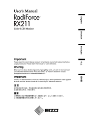 Eizo RADIFORCE RX211 User Manual