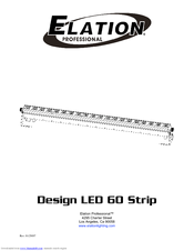 Elation Design LED 60 Strip II WA User Manual