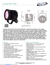 Elation Design LED 108IP Technical Specifications