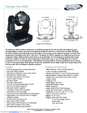 Elation Design Par 575D Technical Specifications