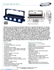 Elation Design LED 36 Brick Technical Specifications