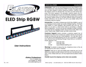 Elation SP4LED User Instructions