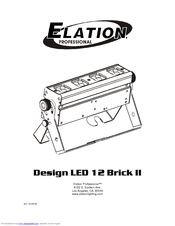 Elation Design LED 12 Brick II Owner's Manual